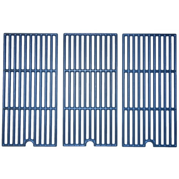 3pc Matte Cast Iron Cooking Grid for Coleman and Cuisinart Gas Grills 26.25"