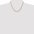 thumbnail image 2 of Solid 14k Yellow Gold 4.75mm Flat Figaro Chain Necklace - with Secure Lobster Lock Clasp 18", 2 of 6