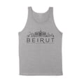 thumbnail image 1 of Skyline Beirut Lebanon Tank Top Unisex X-Small Grey, 1 of 5