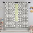 thumbnail image 5 of Blackout Kids Curtains,Boho Gray and Beige Floral Ethnic Pattern Childrens Insulated Curtains Set Of 2,Bedroom Essentials,Toddler Room Decor 42x63in(106x160cm), 5 of 5