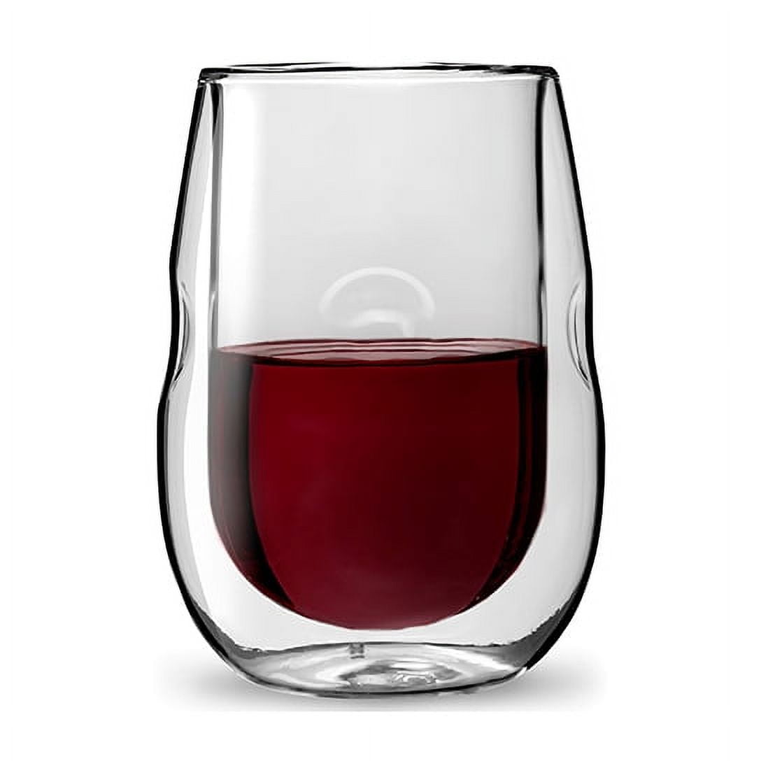 Moderna Artisan Series Double Wall Insulated 10 oz Wine Glasses, Set of 4