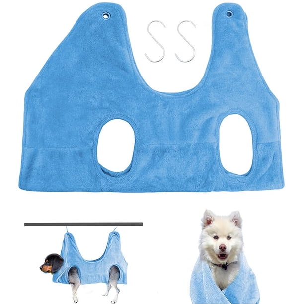 WOWU Dog Hamaca Helper Pet Grooming Hamaca Dog Grooming Hamaca Restricción Bolsa Baño Lavado Aseo y recorte de uñas Ormromra WMZL-1846-1