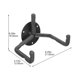 thumbnail image 2 of WASHWEPE 1Jgo Soporte De Pared Para Guitarra Horizontal De Metal Color Negro Duradero, 2 of 8