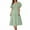 Green Elegant Dress Clearance, variant on BSDJILFG Plus Size Dresses for Women Boho Maxi Dress Square Neck Puff Sleeve Tiered Bodycon A-Line Flowy Sundresses for Wedding Guest