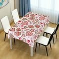 thumbnail image 7 of GZHJMY Valentine's Day Love Heart Tablecloth, Rectangle Waterproof Washable Polyester Table Cover for Picnic Dinner Holiday Party Decor, 60 x 108 Inch, 7 of 7