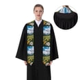thumbnail image 4 of Hirioo Mountain Daisy Meadow for 72" Graduation Shawl Stole Unisex Adults Graduation Sash Honor Graduation Stole for High School and College-Flattened, 4 of 7