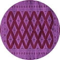 thumbnail image 1 of Ahgly Company Indoor Round Persian Purple Traditional Area Rugs, 5' Round, 1 of 4