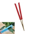 thumbnail image 4 of SeekLGT Leaf Cleaning Tongs for Plants with Microfiber Pads, Portable Wooden Plant Duster for Leaves Window Blinds and Dust Removal, Cleaning Tool, 1 pc, 4 of 8