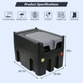 thumbnail image 6 of Portable Diesel Tank,116 Gallon Fuel Tank with 12V Electric Fuel Transfer Pump,10 GPM Diesel Transfer Tank with Auto Fueling Nozzle & 360°Swivel Connector with 13.1ft Hose, 6 of 6