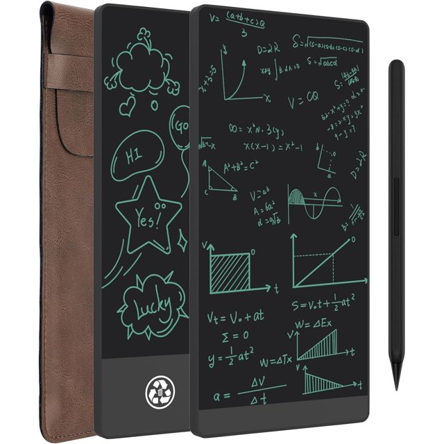 Tableta de escritura LCD, bloc de notas digital borrable de doble cara con pantalla completa para niños y adultos, ideal para dibujar y tomar notas.