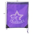 thumbnail image 2 of Senior Graduation Drawstring Backpacks Personalized Party Favor Cinch Bags - Congrats Star, 2 of 2