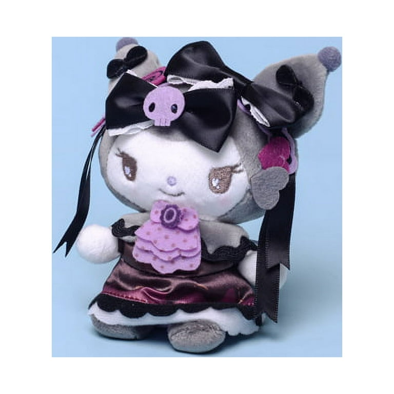 Kuromi Plush Toys Little Devil My Melody Plush Doll Kawaii Soft Stuffed in  A Dress Cosplay Gift for Fans Kids ,10cm-A 