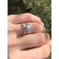 thumbnail image 5 of Bluebell Jewels 1.50Ct White Round CZ Wedding Ring Set Solid 925 Sterling Silver, 5 of 6