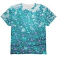 thumbnail image 1 of Mermaids Pearls and Starfish Pattern All Over Youth T Shirt Multi YLG, 1 of 2