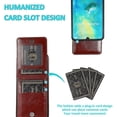 thumbnail image 4 of Funda de piel sintética estilo empresarial para Huawei Mate 20 con tarjetero, función billetera, función de soporte vertical, protección contra caídas, duradera., 4 of 5
