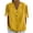 Yellow, variant on Split Sleeve Women's Blouses​ - V-Neck Button Front & Cotton Blend Short Sleeve for Trendy Summer Comfort