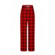 thumbnail image 4 of ShomPort Women's Lounge Pants Loose Wide Leg Casual Plaid Pants Comfy Elastic Waist Drawstring Pajama Pants, 4 of 5