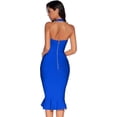 thumbnail image 6 of Womens Halter Fishtail Bandage Party Dress Elegant Wedding Guest Dress, 6 of 6