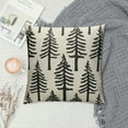 thumbnail image 2 of Nawypu Christmas Tree Pillow Covers Black Xmas Rustic Style Winter Print Decorative Outdoor Pillowcases Farmhouse Vintage Holiday Decorations Throw Cushion Case Decor for Couch Sofa Bed, 2 of 5