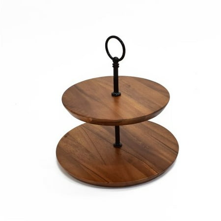 2 Tier Cake Stand - 222 Fifth Westmore 2 Tier Server Stand, Wood