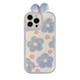 thumbnail image 1 of Para Iphone 13 Pro Max Cute Peach Blue Flower Peach Phone Case (con arco) ER, 1 of 5