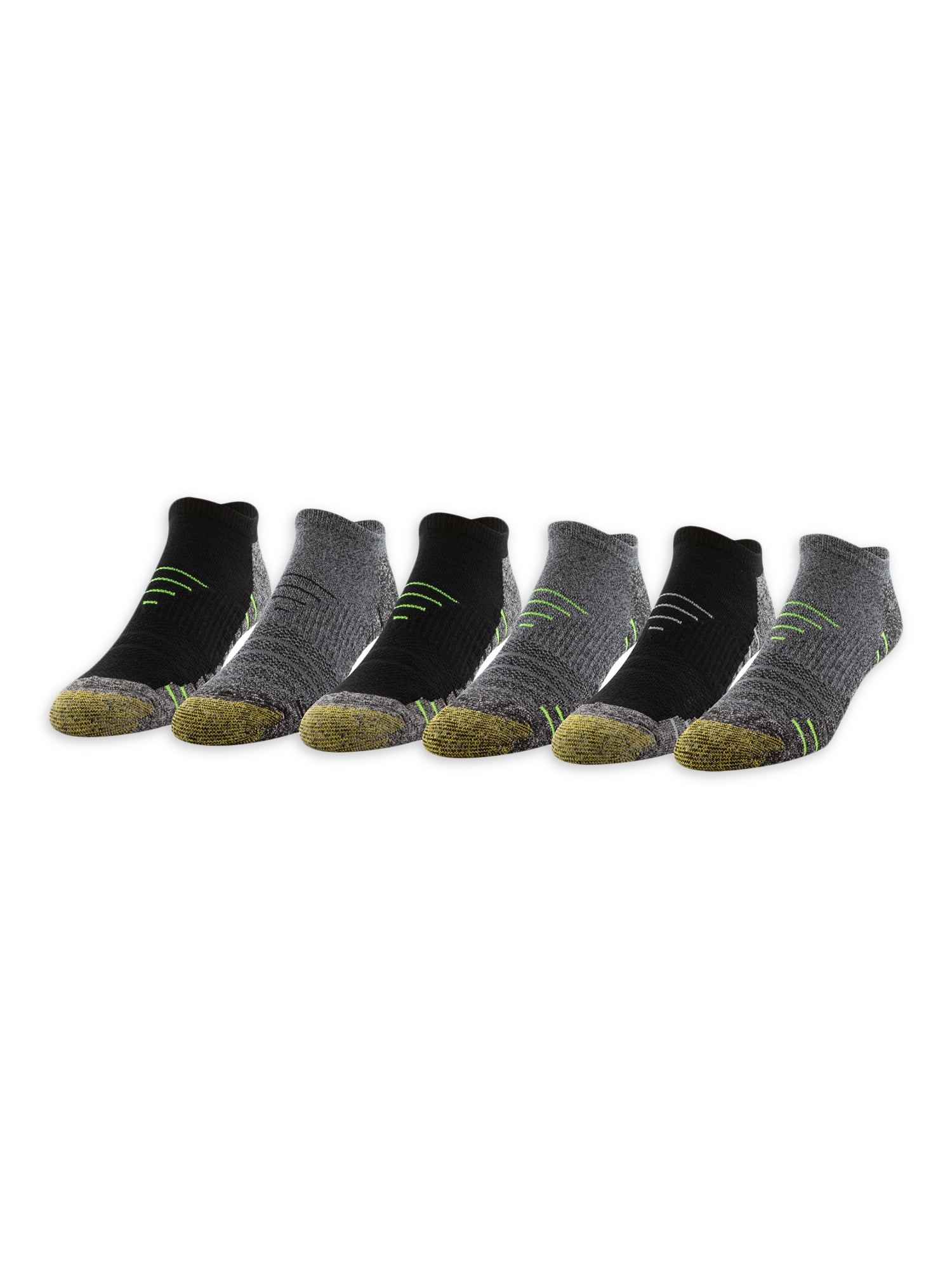 GOLDTOE Edition Men's ProSport Cushion Max No Show Socks, 6-Pack