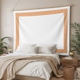 thumbnail image 3 of Orange Geometric Large Tapestry for Bedroom Wall Hanging Tapestry, Modern Key Greek Design Abstract Art Ceiling Backdrop Tapestries Poster Blanket Wall Decor for Teens Room Living Room Dorm 85" x 90", 3 of 8