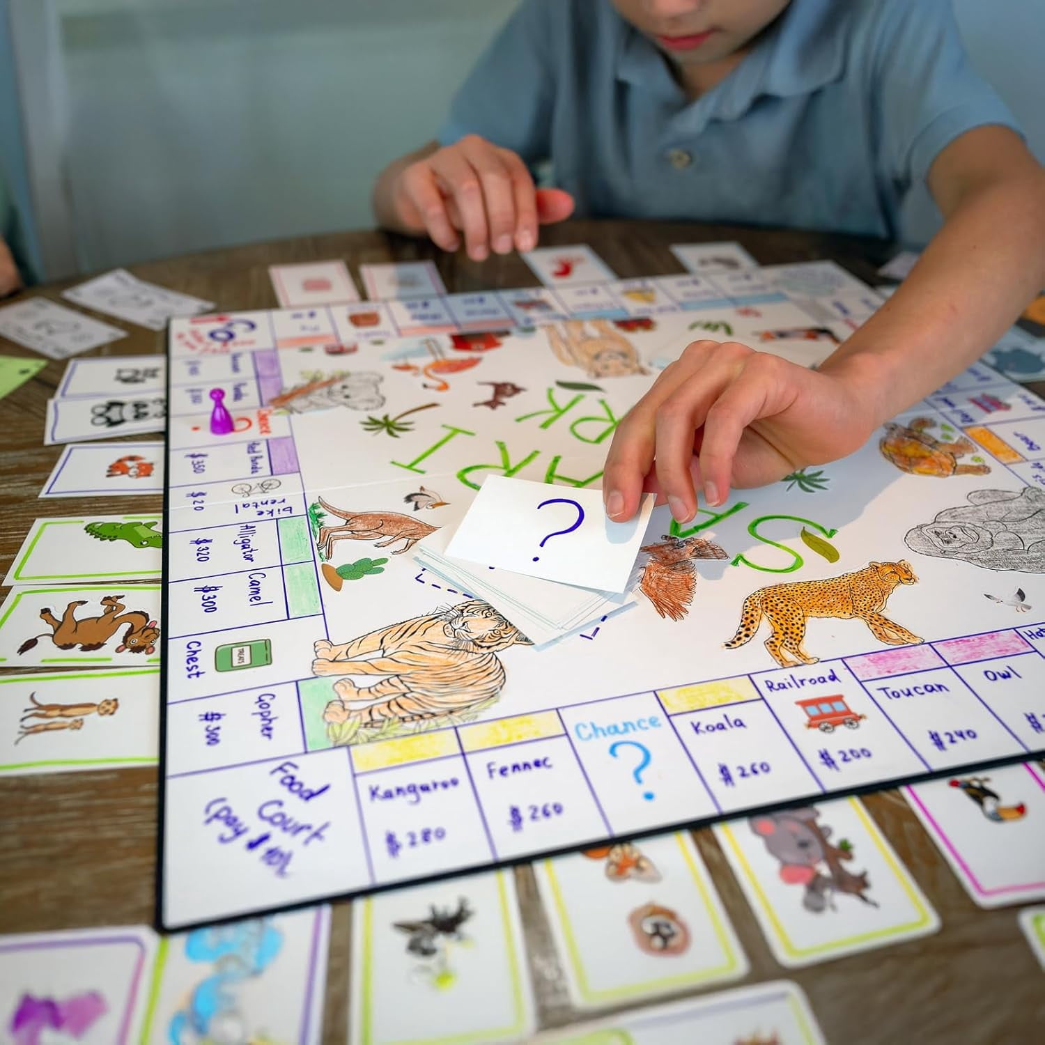 Create Your Own Opoly Board Game – Blank Game Board with Board Game Accessories