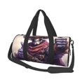 thumbnail image 1 of Fotbe Cool Skull Cowboy Bolsa Deportiva de Lona Plegable con Estampado, Bolsa de Gimnasio con Bolsillo Seco/Húmedo, Bolsa de Viaje Ultraligera de Gran Capacidad, 1 of 6