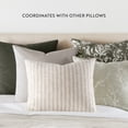 thumbnail image 4 of Noble Linens 2-Pack Cotton Slub Decor Throw Pillows - Distressed Floral Olive, 4 of 4