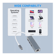 thumbnail image 5 of Adaptador USB C a Ethernet RJ45 LAN Plug & Play para Macbook Pro Malubero Gris, 5 of 5