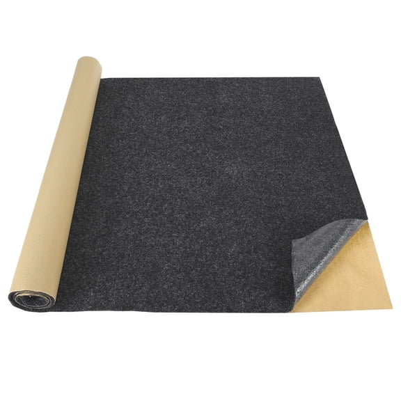 39"x39" Speaker Box Carpet Fabric with Adhesive Back,  Gray Car Trunk Under Felt Carpet Liner Interior Cover Roll Carpeting for Sub Box, Auto, RV, Boat, Marine, Door Liner