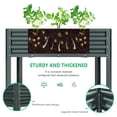 thumbnail image 3 of FICISOG Galvanized Raised Garden Bed with Legs, Outdoor Large Metal Garden Bed with Drainage Holes, 48×24×32in Elevated Raised Planter Box for Gardening, Backyard, Patio, Balcony, 3 of 9
