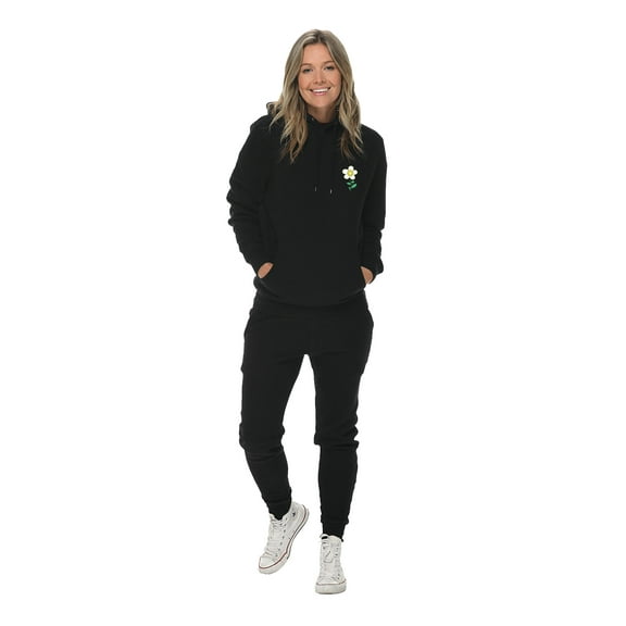 Sweatsuits 2Pcs Sets for Women Mens Tracksuit Unisex Hoodie and Sweatpants Tracksuit Sets Track Suit Set Super Soft High Quality - Daisy Design on Top