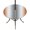 Orange-red, variant on Round Outdoor Tablecloth with Umbrella Hole and Zipper, Grey White Tablecloth with Elastic Waterproof, Gray Farmhouse Modern Rustic Patio Table Covers for 36" - 44" Picnic Pool Tables