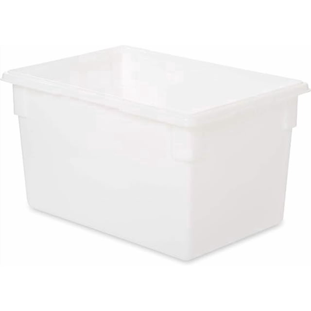 Rubbermaid Caja de almacenamiento de alimentos para restaurante, cocina, cafetería, 21.5 galones, blanco