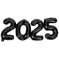 thumbnail image 3 of MOVTOTOP 1 Set Number Foil Balloons Black Polyester Film For New Year's Eve And Home Decorations, 3 of 7