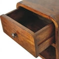 thumbnail image 4 of Artisan Furniture Solid Wood Mini Curve Floating Nightstand, 4 of 8