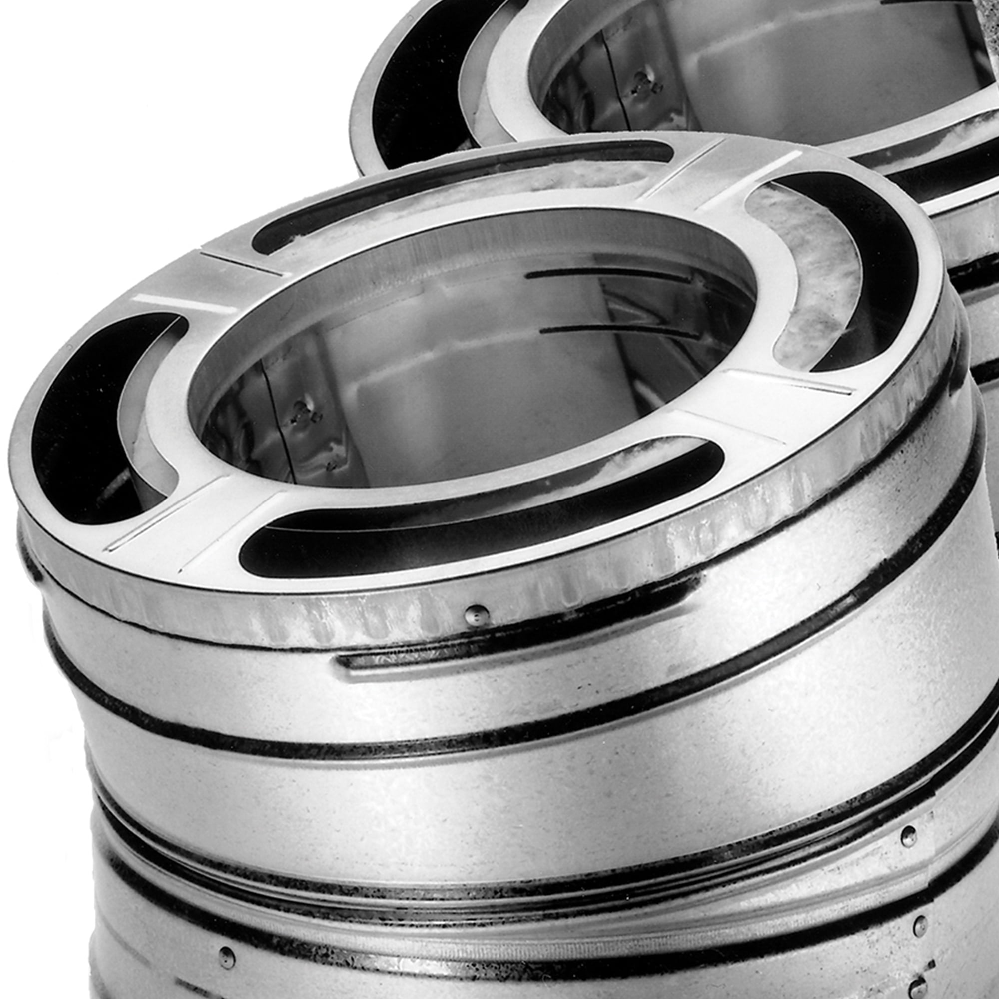 DuraVent 6" 30-Degree Stainless Steel Swiveling Elbow Kit for Wood Stove Venting, DuraPlus