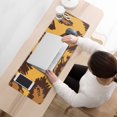 thumbnail image 3 of Long Mouse Pads for Desk,Yellow and Brown Of Leopard Print Desk Mats on Top Of Desks, Desk Mouse Pad Extra Large with 3mm Non-Slip Base and Stitched Edge for Gaming,Office,Work,Home 31.5"x11.8", 3 of 6