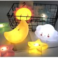 thumbnail image 4 of 2 PCS Moon Kids Lámpara de dormir de juguete que brilla intensamente, LED Bedside Flip Deco JM, 4 of 5