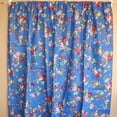 thumbnail image 2 of Cotton Curtain Floral Print 58 Inch Wide Vintage Floral Large Roses Royal Blue, 2 of 4