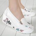 thumbnail image 2 of zapatos de plataforma de cuero para mujer, sandalias con cuña, zapatos informales para mujer, zapatos para madre, chanclas para mujer, zapatillas caladas de verano, 2 of 5