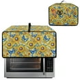 thumbnail image 2 of Renewold Toaster Oven Protection Case with Accessory Pockets Dustproof Microwave Oven Air Fryer Protector Polyester Small Appliance Cover, 22.5 x 18.5 x 13 Inches, Butterfly Sunflower, 2 of 7