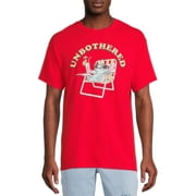 Disney Men's Stitch Unbothered Graphic Tee with Short Sleeves