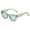 Green, variant on Women Men Retro Fashion Street Shot Glasses Unisex PC Frame Sunglasses