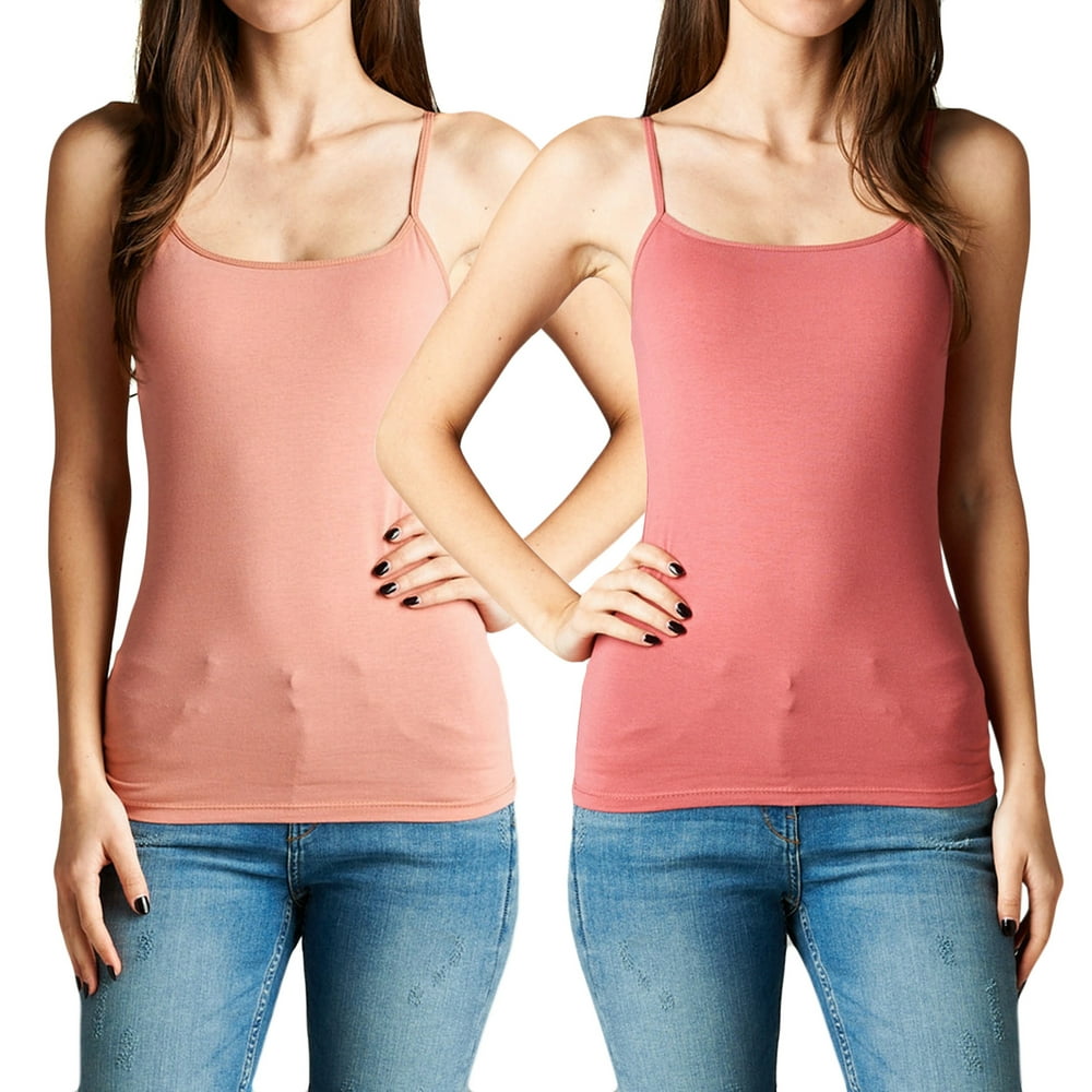 Women's Cami Builtin Shelf Bra Adjstable Strap Camisole Tank Top