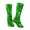thumbnail image 5 of Uemuo St Patrick's Day2 Pattern Women's Crew Socks, Soft Durable Breathable Moisture-Wicking with Odor Control Cotton socks, 5 of 9