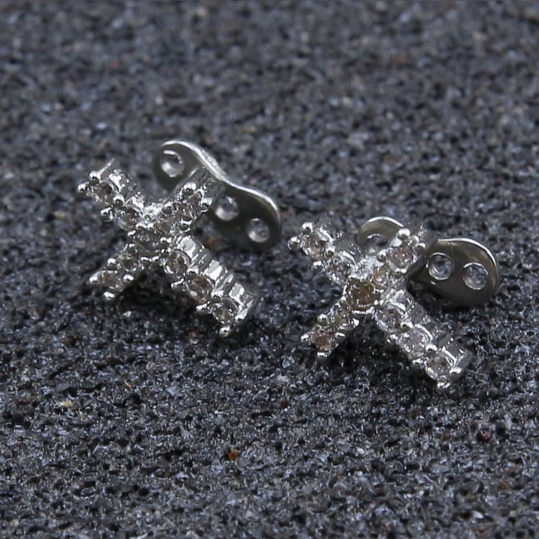 アクセサリー A&G Cross Pierce Zetshion 14G Cross Dermal Anchor Tops Piercing Kits, Surgical