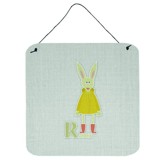 Alphabet R for Rabbit Wall or Door Hanging Prints